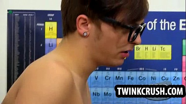 Hipster twink takes cock in his ass bareback